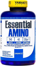 YAMAMOTO NUTRITION Essential AMINO 240 Compresse, Integratore di Amminoacidi Essenziali Fermentati EAA e Ramificati BCAA 2:1:1, Integratore per Sportivi