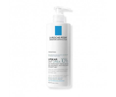 La Roche-Posay Lipikar Latte Urea 10% 400ml. Lozione Idratante per pelle molto secca, ruvida e desquamata.