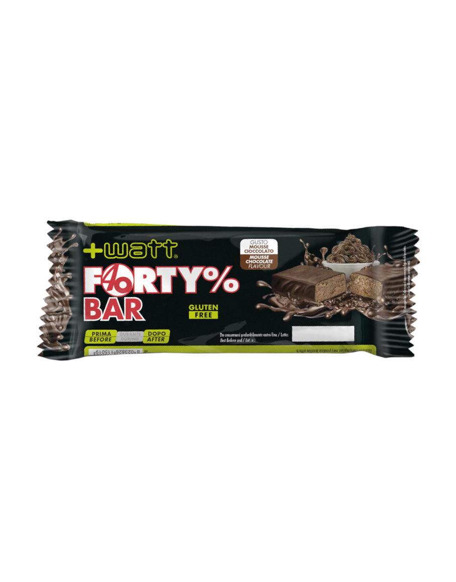 '+WATT Forty% Bar 1 barretta da 80 grammi Mousse al cioccolato