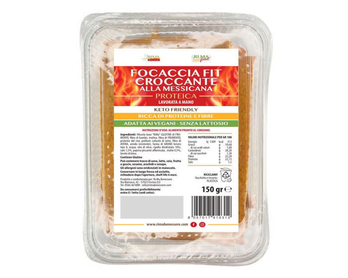 Focaccia Fit alla messicana  150 g