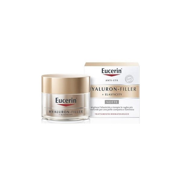 Eucerin Hyaluron-Filler + Elasticity Crema Viso Notte Antietà 50ml