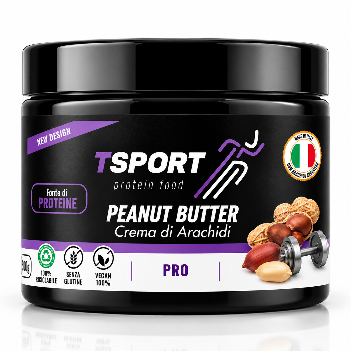 TSPORT BURRO DI ARACHIDI 550g (VARI GUSTI)