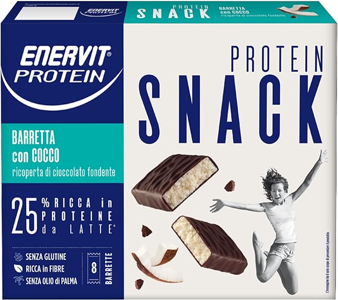 ENERVIT SPA Enervit protein snack cocco 8 barrette 27 g