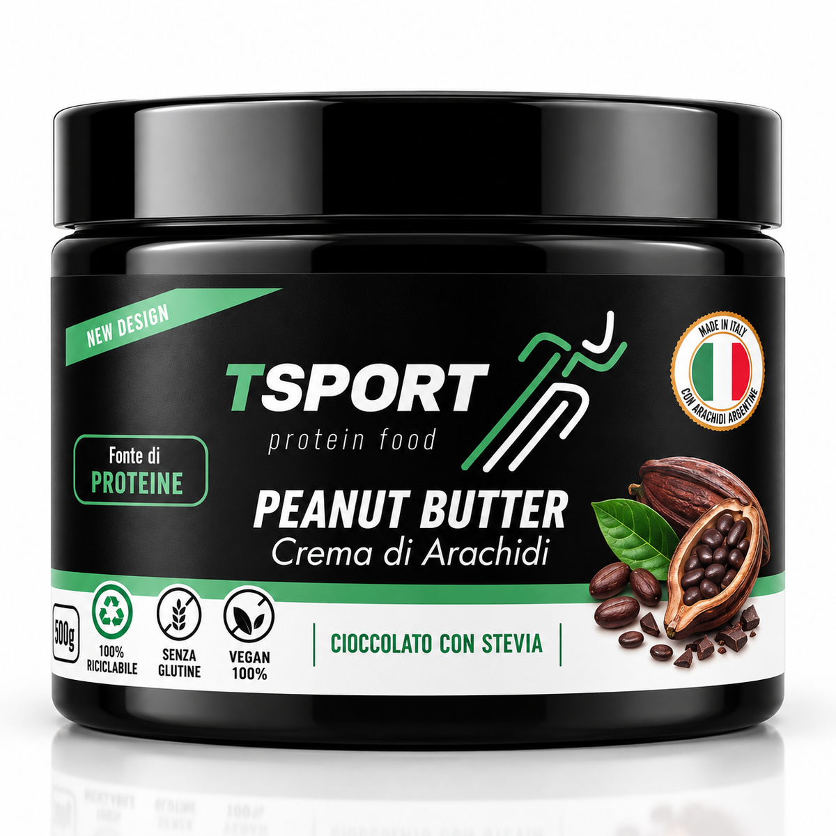 TSPORT BURRO DI ARACHIDI 550g (VARI GUSTI)