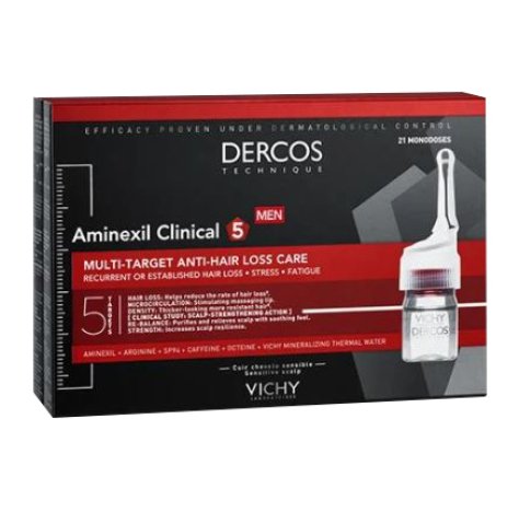 VICHY DERCOS AMINEXIL TRATTAMENTO CAPELLI ANTICADUTA UOMO 42 FIALE