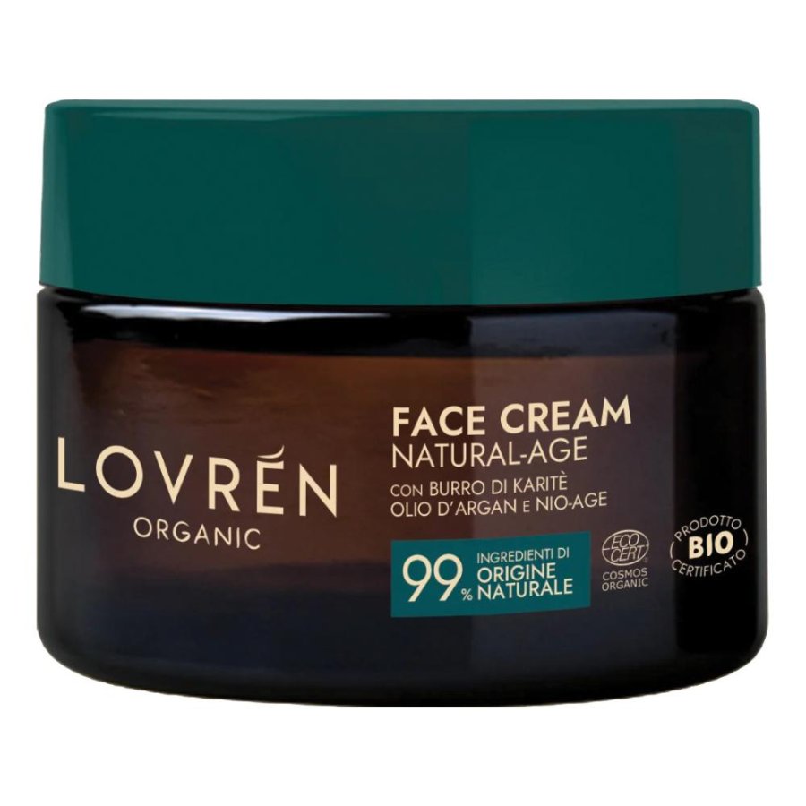 Lovren Crema Viso Natural-Age 50 ml - Trattamento Anti-age Naturale