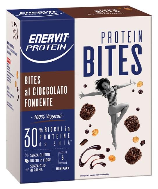 ENERVIT SpA ENERVIT PROTEIN BITES FONDENTE VEGETAL 5 MINIPACK