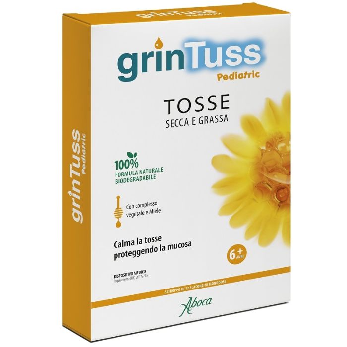 Aboca Grintuss Pediatric Sciroppo 12 flaconcini