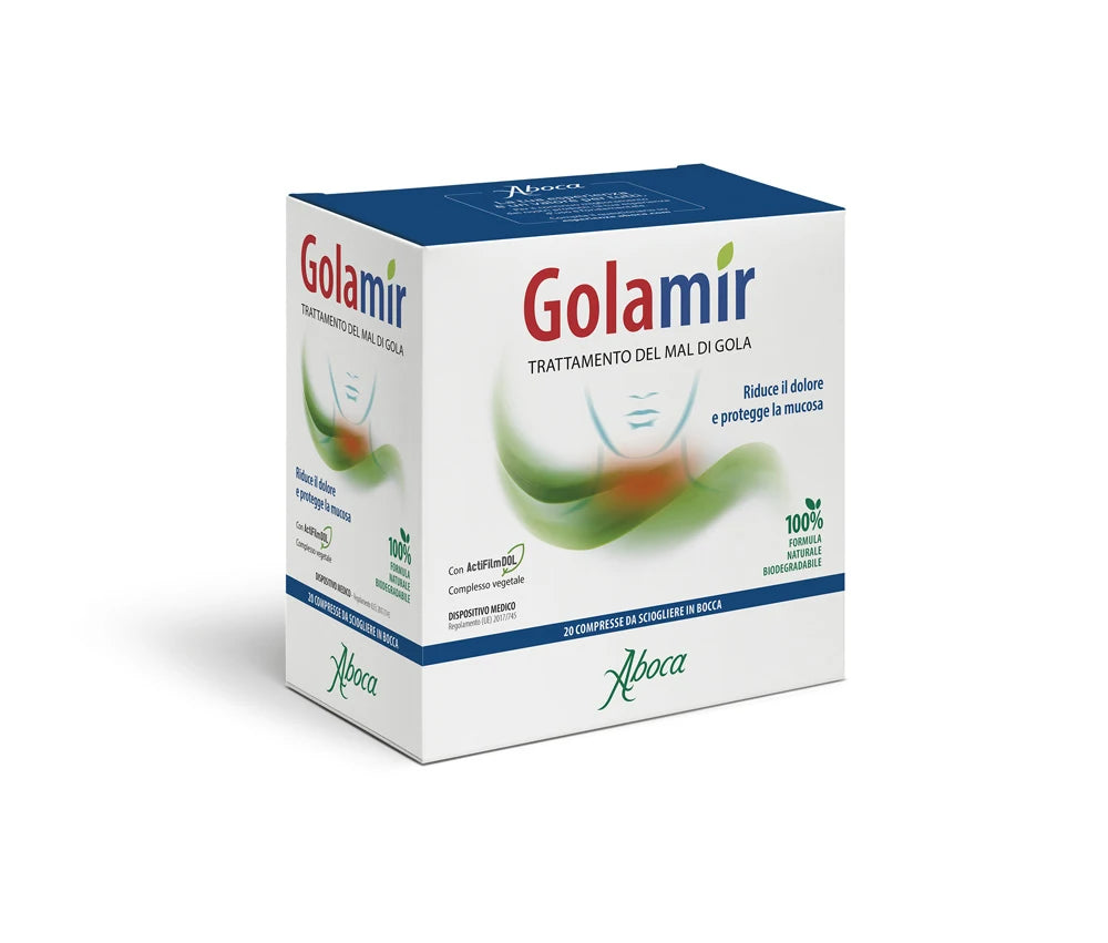 Golamir Mal di Gola e Cavo Ora 20 Compresse Orosolubili