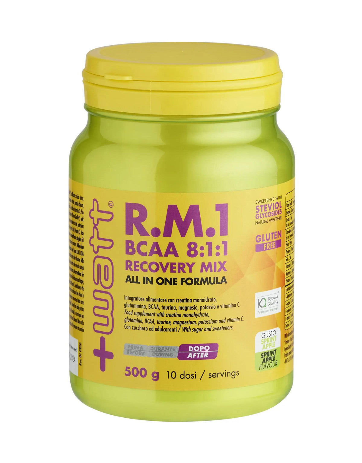 '+WATT R.M.1 BCAA 8:1:1 Recovery Mix 500 grammi Mela