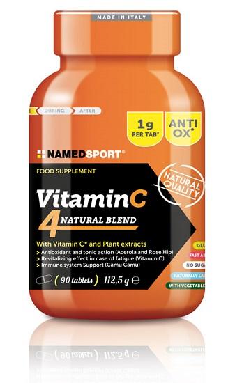 NAMEDSPORT SRL Named Sport Vitamin C 4 Natural Blend Integratore Di Vitamina C 90 Compresse