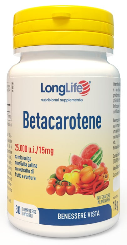 Longlife Betacarotene 30 Cpr