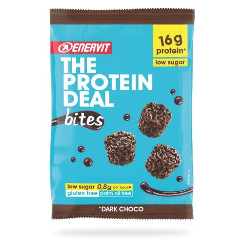 The Protein Deal Bites Dark Choco in busta da 53 g - Croccanti snack con 16g di proteine