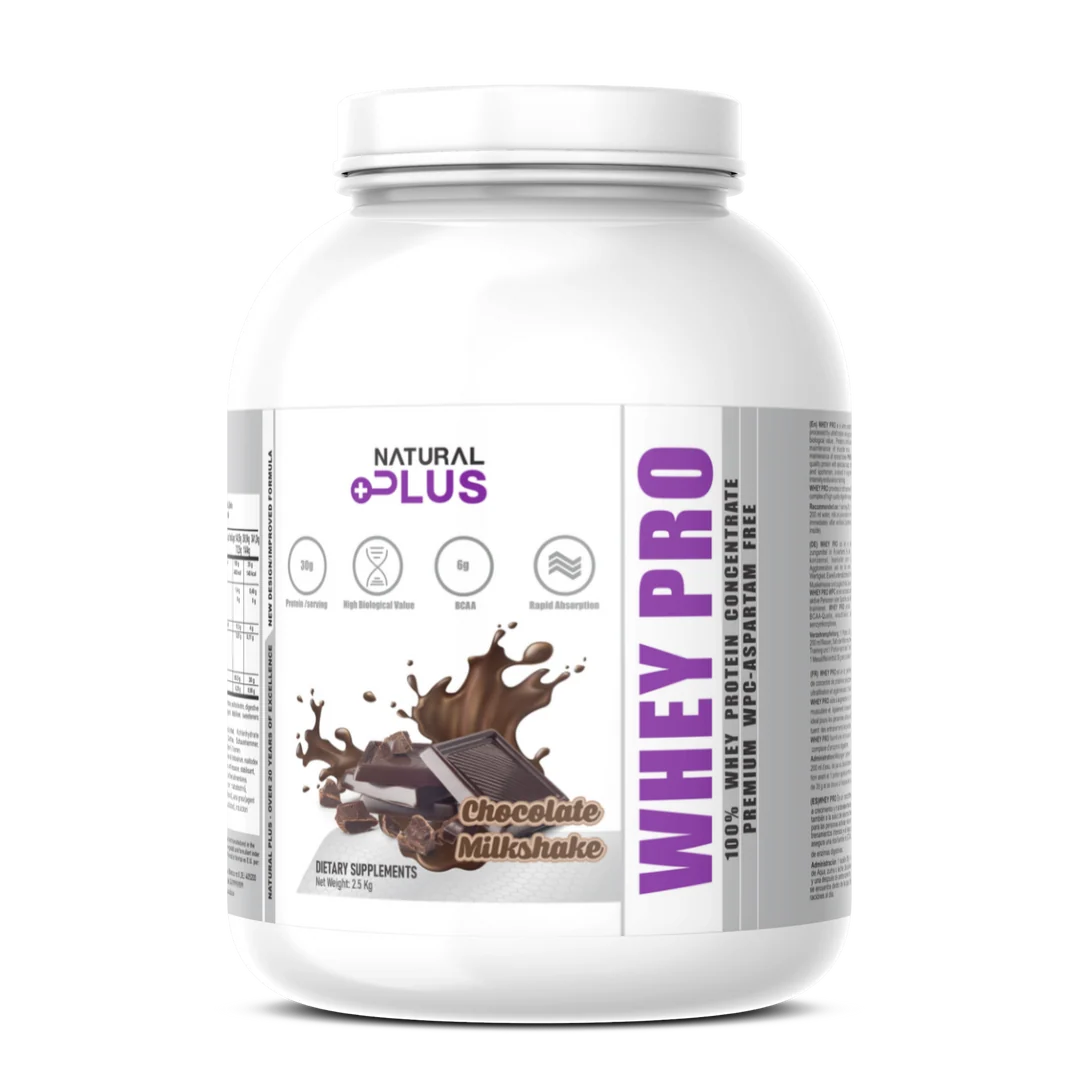 NATURAL PLUS- Whey Pro Premium - Proteina concentrata del siero 1 KG