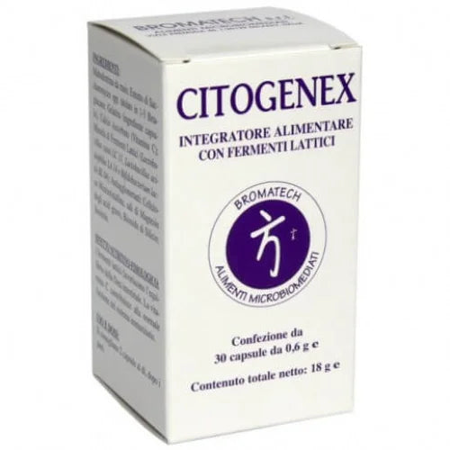Bromatech Citogenex - Integratore per l'equilibrio della flora batterica intestinale - 30 capsule