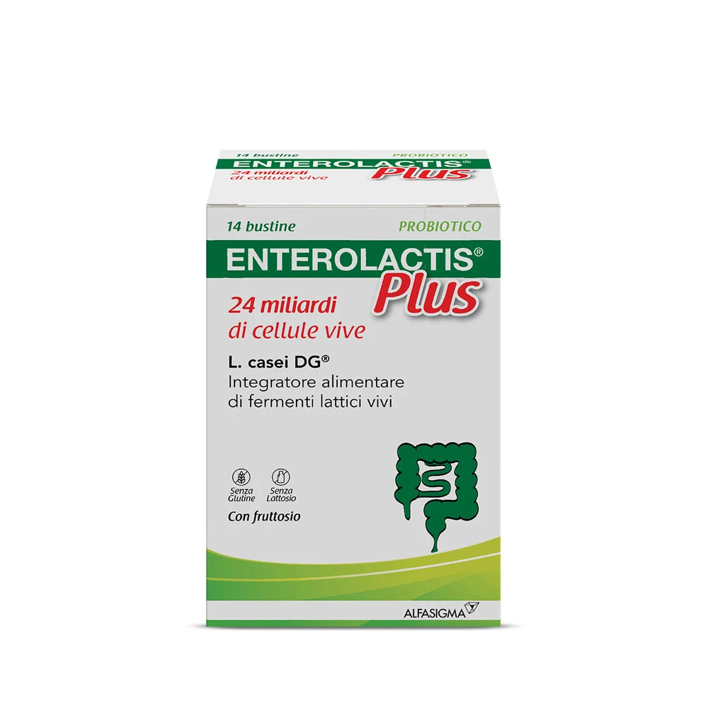Enterolactis Plus Integratore Fermenti Lattici Vivi, 14 Bustine