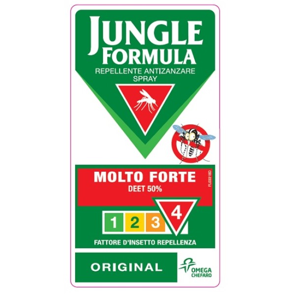 Jungle Formula Molto Forte Spray Repellente antizanzare Deet 50% - Condizioni estreme, viaggi tropicali e zone infestate - 75 ml