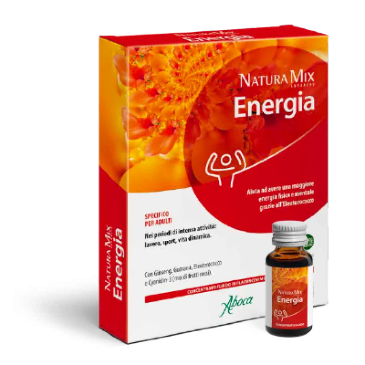 Natura Mix Advanced Energia Aboca 10 Flaconcini Da 15g