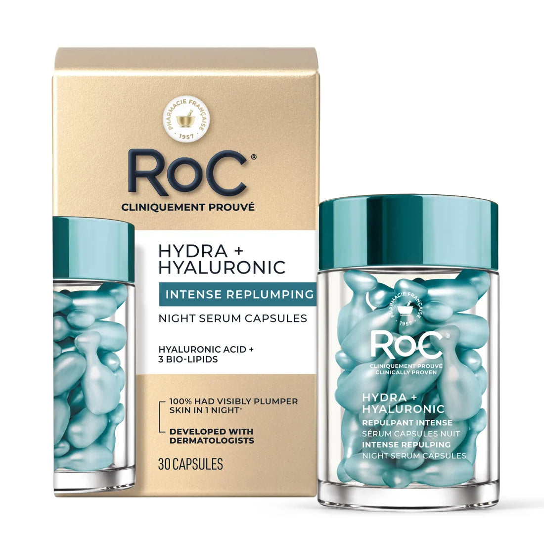 ROC - Hydra + Hyaluronic siero notte in capsule idratante