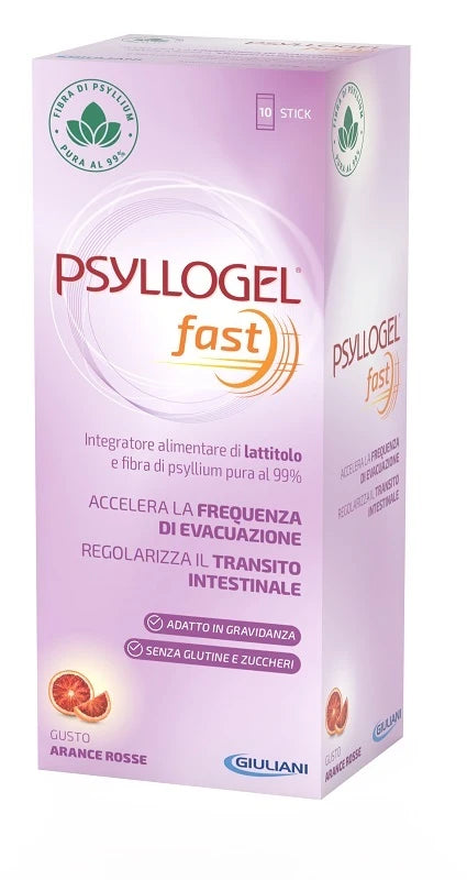 Psyllogel Nathura  - Fast Integratore Transito Intestinale, 10 stick