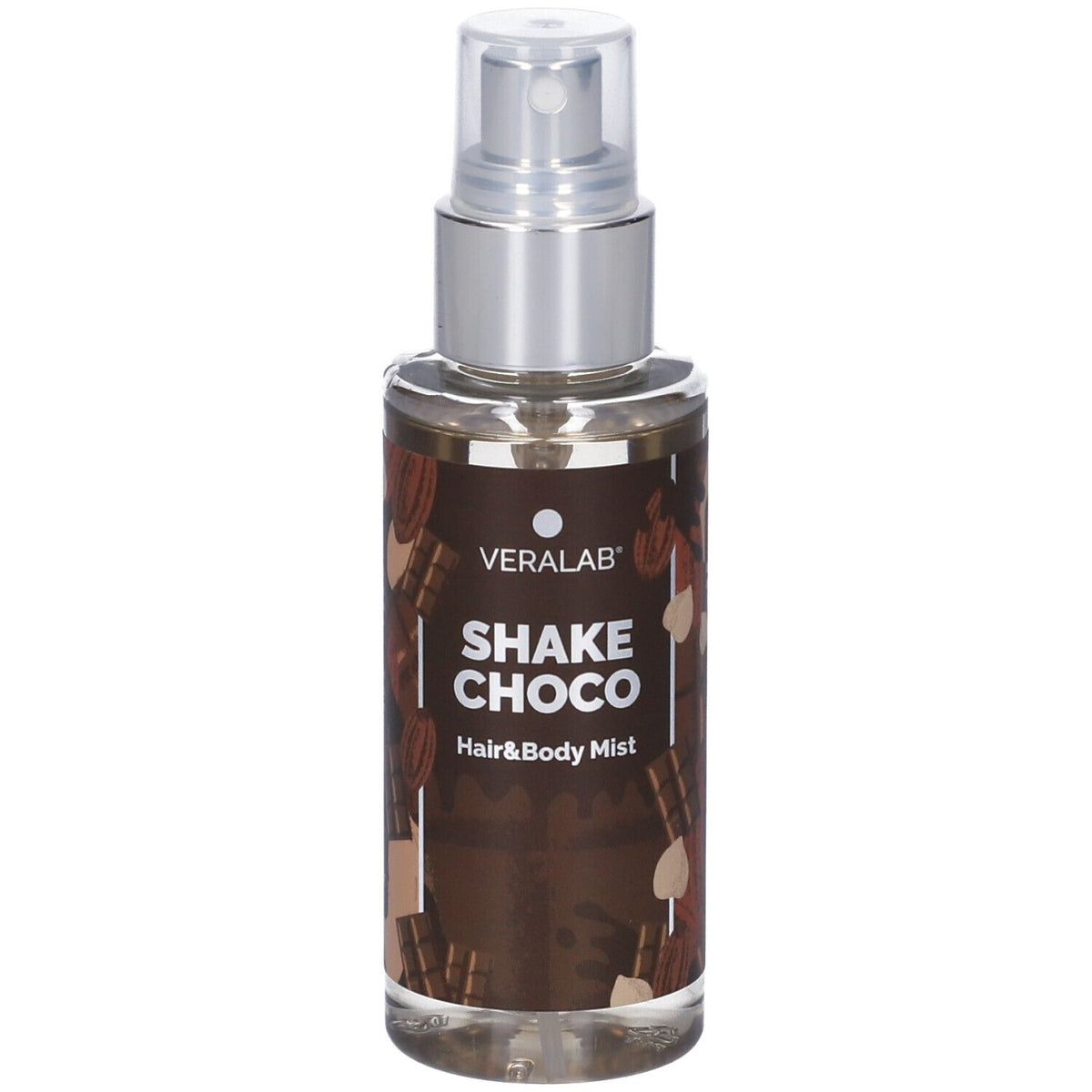 Veralab Shake Choco - Acqua profumata rinfrescante per il corpo e i capelli, 100 ml