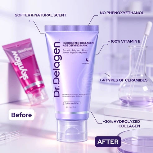 Maschera Rigenerante al Collagene Idrolizzato & Niacinamide