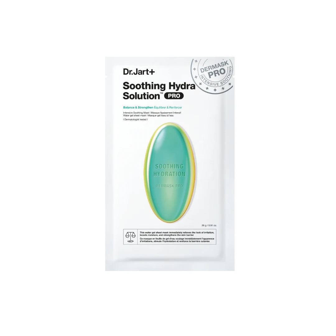 Dr.Jart+ Shooting Hydra Solution Dermask PRO Maschera Viso Idratante e Lenitiva in Tessuto, 1 maschera