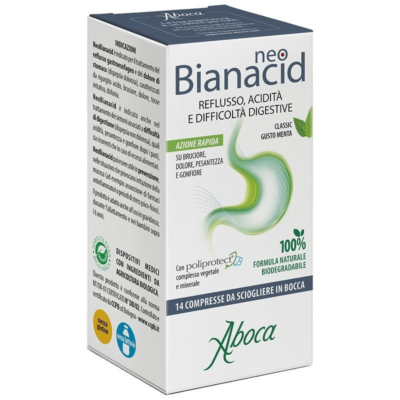 Neobianacid Dispositivo Medico per l'acidità 70 compresse - ABOCA