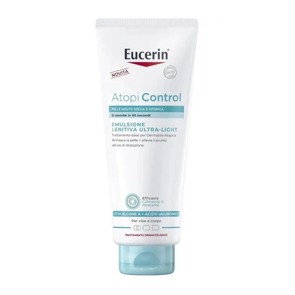 Eucerin AtopiControl - Emulsione lenitiva per la pelle atopica e irritata, 400 ml