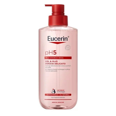 Eucerin pH5 Gel & Olio Doccia Delicato (Formato da 400 ML e 750 ML)