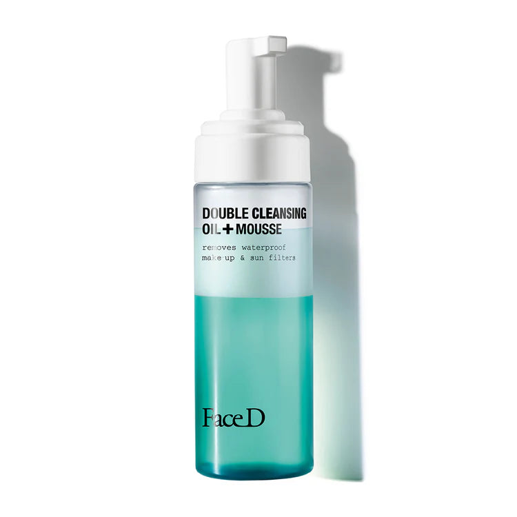 DOPPIA DETERSIONE OLIO STRUCCANTE + MOUSSE DETERGENTE - 160 ml FaceD
