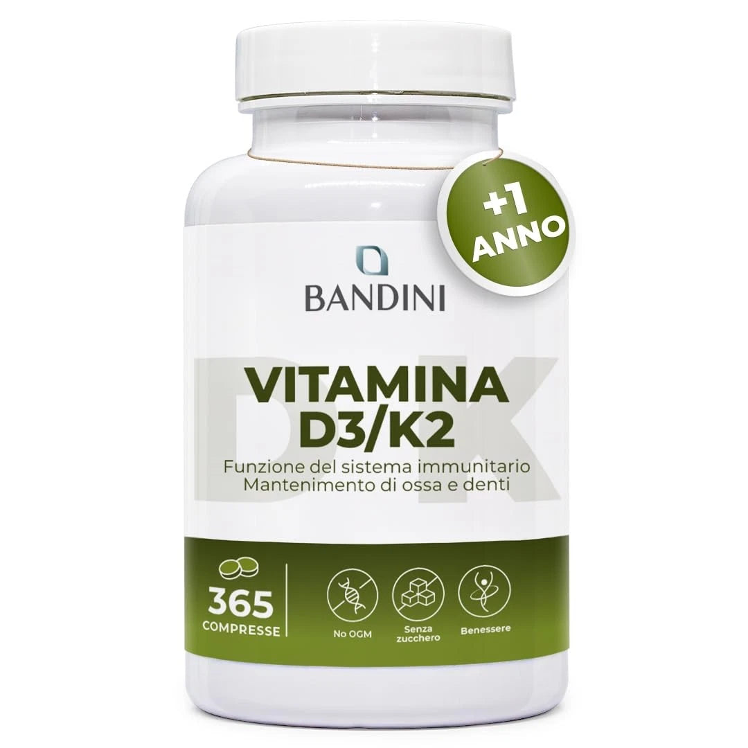 BANDINI Vitamin D3/K2- 365 Tablets
