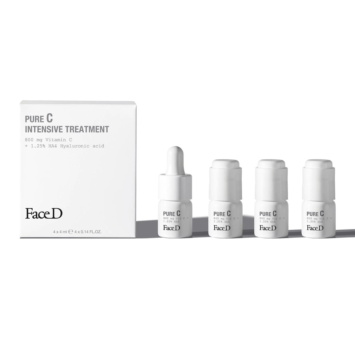 Face D - Pure C Siero Viso Vitamina C Pura 16% Antimacchia 4 Fiale
